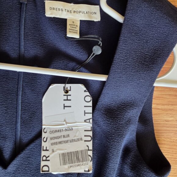 Dress the Population Gown S Monroe Side Slit Dress NWT $248 - Picture 7 of 11